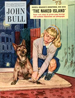 Images Dated 2003: John Bull 1950s UK dogs dirty paws magazines pets