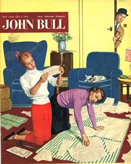 1950s Prints: John Bull 1950s UK dressmaking magazines