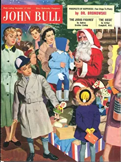 John Bull 1950s UK Father Christmas Santa Claus magazines