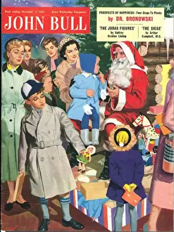 John Bull 1950s UK Father Christmas Santa Claus magazines