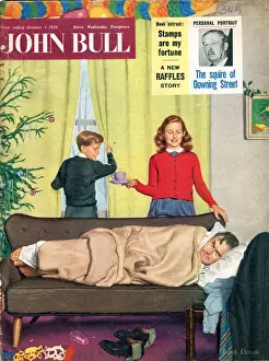 John Bull 1950s UK hangovers sleep magazines family sleeping
