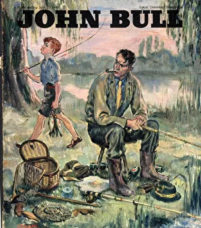 John Bull 1950s UK holidays fishing magazines