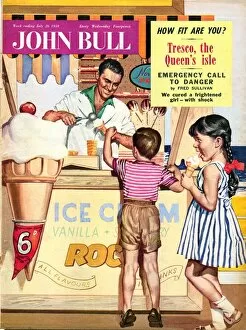 Images Dated 29th November 2003: John Bull 1950s UK holidays ice-cream magazines