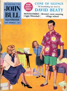 Mens Prints: John Bull 1950s UK holidays mens disasters magazines clothing clothes