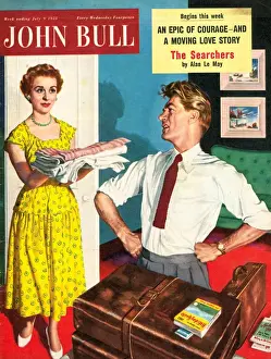 John Bull 1950s UK holidays packing luggage magazines
