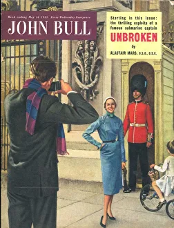 John Bull 1950s UK holidays tourists changing of the guards buckingham palace cameras