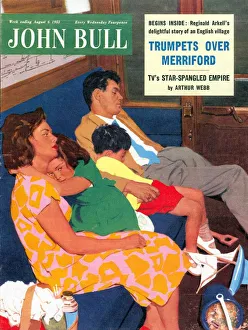 John Bull 1950s UK holidays trains day trips sleep tired exhausted returning magazines John Bull 1950s UK holidays trains day trips sleep tired exhausted returning magazines