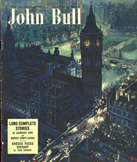 Images Dated 2003: John Bull 1950s UK houses of parliament london magazines