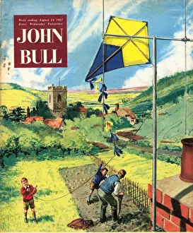 British Prints: John Bull 1950s UK kites hobbies magazines