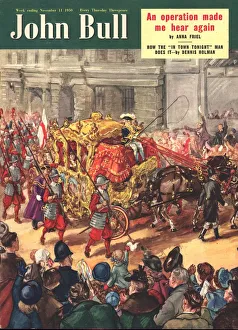Images Dated 2003: John Bull 1950s UK lord mayors show london magazines
