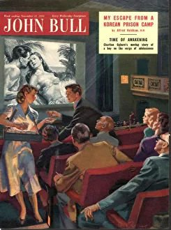 Movies Prints: John Bull 1950s UK magazines at the cinema usherettes