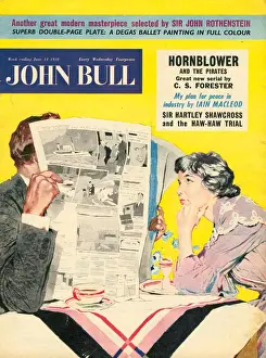 John Bull Prints: John Bull 1950s UK marriages reading newspapers magazines