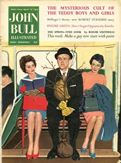 John Bull 1950s UK pinstripe bowler hats commuters buses city gents routemasters John Bull 1950s UK pinstripe bowler hats commuters buses city gents routemasters