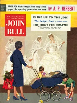 John Bull 1950s UK prams window shopping wedding dresses shopping magazines weddings John Bull 1950s UK prams window shopping wedding dresses shopping magazines weddings