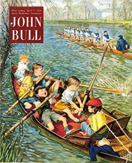 John Bull 1950s UK rowing training canoeing canoes sport boats magazines