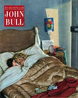 John Bull 1950s UK sleep bedtime magazines sleeping