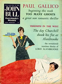 John Bull 1950s UK sleep sleeping breakfast in bed beds husbands and wives housewives John Bull 1950s UK sleep sleeping breakfast in bed beds husbands and wives housewives