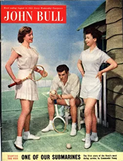1950s Prints: John Bull 1950s UK tennis magazines