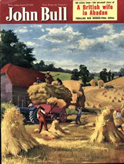 John Bull 1951 1950s UK farms farming harvesting magazines