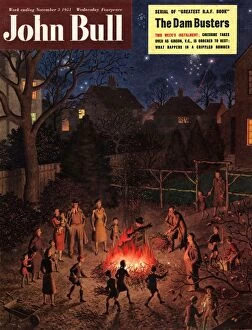 Covers Collection: John Bull 1951 1950s UK guy fawkes fireworks bonfires magazines
