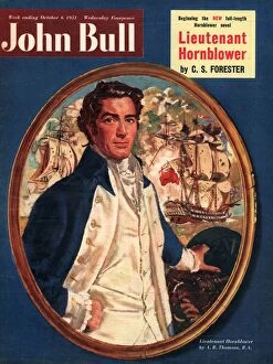John Bull Collection: John Bull 1951 1950s UK Hornblower sailors admirals navy ships nautical magazines