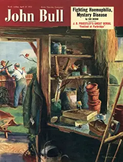 John Bull 1951 1950s UK neighbours sheds magazines