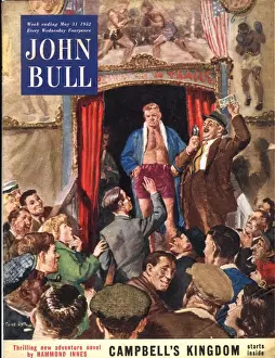 John Bull 1952 1950s UK boxing boxers fairs showmen booths magazines funfairs
