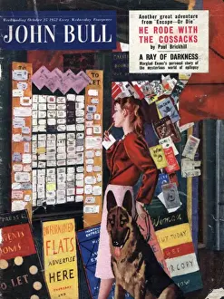 John Bull 1952 1950s UK flat hunting searching property moving homes estate agents