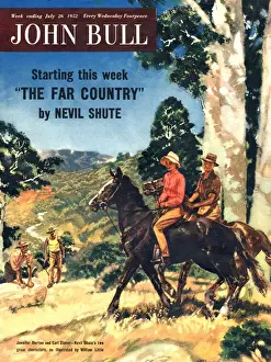1950s Prints: John Bull 1952 1950s UK magazines horses horseriding riding
