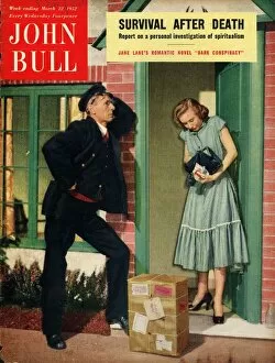 Images Dated 15th November 2004: John Bull 1952 1950s UK postman postmen magazines