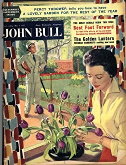 1950's Collection: John Bull 1954 1950s UK flowers arranging magazines