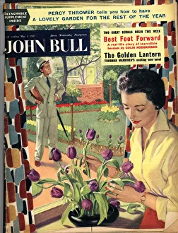 John Bull Prints: John Bull 1954 1950s UK flowers arranging magazines