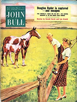 British Prints: John Bull 1954 1950s UK horses magazines