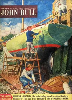 John Bull 1954 1950s UK nautical boats painting magazines