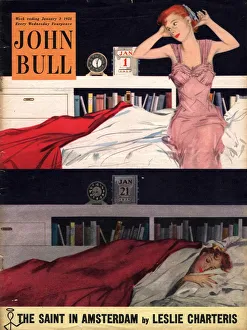 John Bull 1954 1950s UK sleep sleeping beds bedrooms alarm clocks new years resolutions