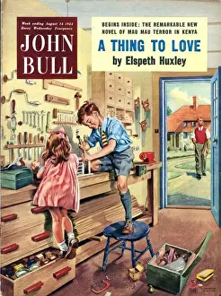 Horticulture Prints: John Bull 1954 1950s UK tools diy garden sheds hobbies magazines do it yourself horticulture