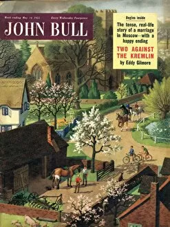 Images Dated 15th November 2004: John Bull 1955 1950s UK blacksmiths horses riding the countryside magazines