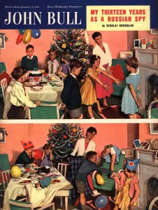 Family Prints: John Bull 1955 1950s UK childrens games disasters party magazines
