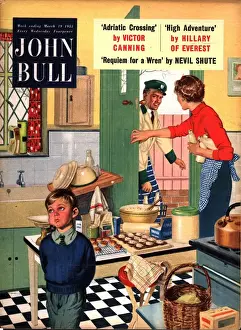 John Bull 1955 1950s UK cooking naughty milkman milkmen kitchens housewives housewife