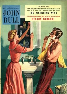 1950's Collection: John Bull 1955 1950s UK couples bathrooms magazines