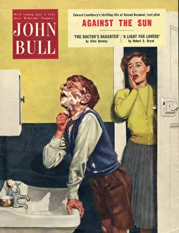 John Bull 1955 1950s UK mothers sons bathrooms magazines family John Bull 1955 1950s UK mothers sons bathrooms magazines family