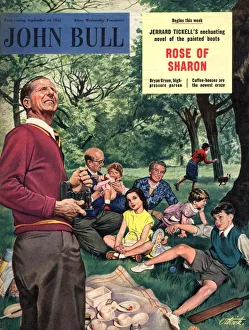 John Bull 1955 1950s UK picnics magazines family