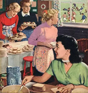 John Bull 1956 1950s UK cooking rugby tea girlfriends baking magazines