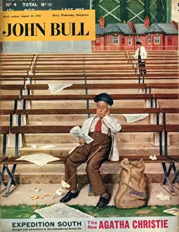 John Bull Prints: John Bull 1956 1950s UK litter stadiums rubbish magazines