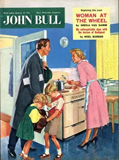John Bull 1957 1950s UK cooking housewives housewife kitchens woman women in kitchen
