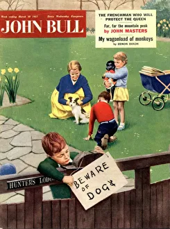 John Bull 1957 1950s UK dogs beware of the magazines