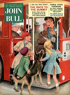John Bull 1957 1950s UK dogs buses london transport routemasters magazines