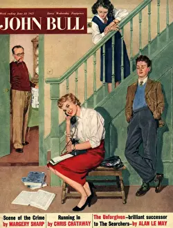 John Bull 1957 1950s UK magazines chatting talking family