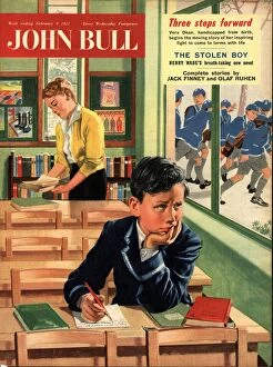 1950's Collection: John Bull 1957 1950s UK naughty children schools magazines