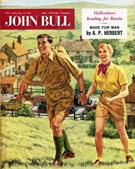 1950's Collection: John Bull 1958 1950s UK holidays hiking walking trekking outdoors magazines hikers
